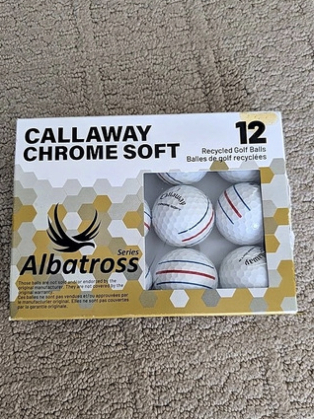 Albatross Callaway Chrome Soft Golf Balls 12 Pack NWT